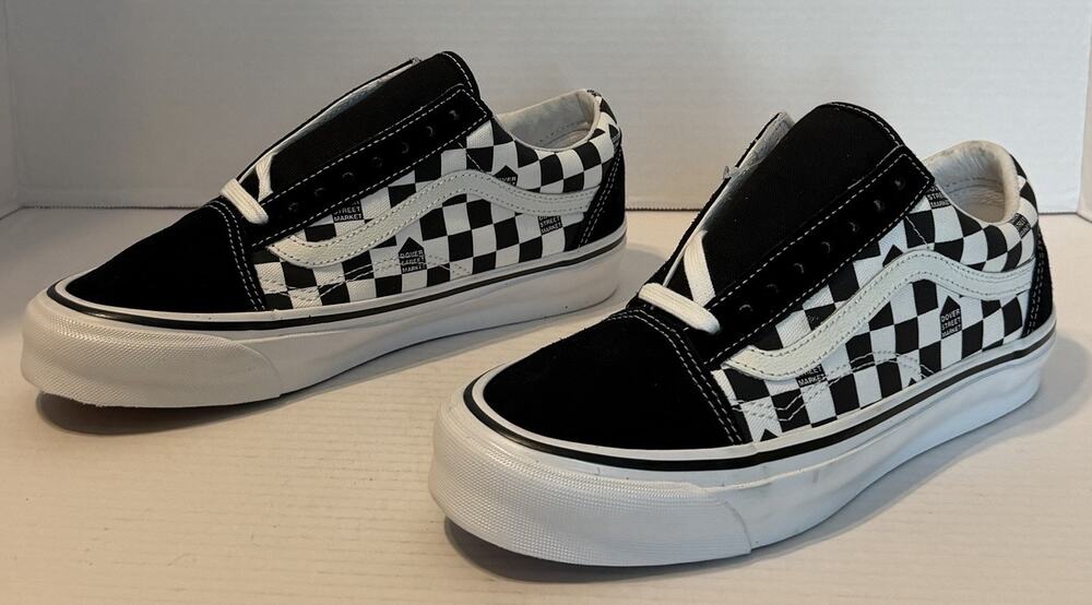 VANS Dover Street Market OG Old Skool LX Checker Black/White Men 8 Women 9.5